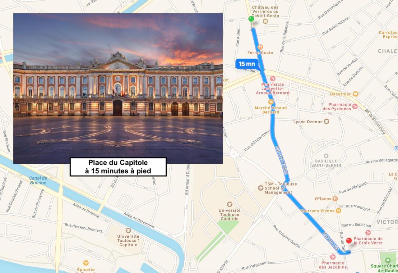 Le St Honore - Appartement Toulouse Centre Avec Chambre & Parking Ngoại thất bức ảnh